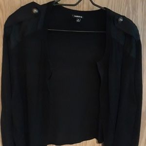 Torrid crop long sleeve shrug size 3 (18/20)